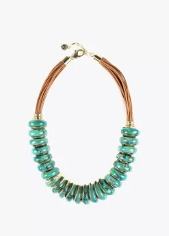 Collar multi piezas turquesa