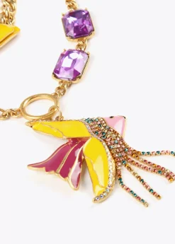 Collar multicadena con colgante