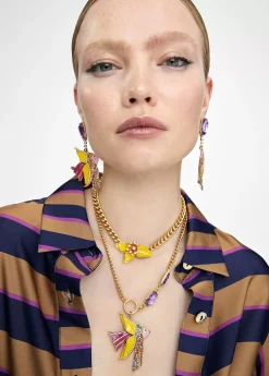 Collar multicadena con colgante