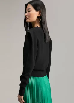 Cárdigan con hombreras