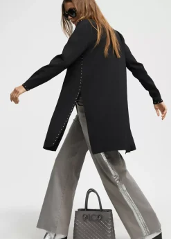 Cárdigan de punto tachas