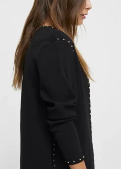 Cárdigan de punto tachas