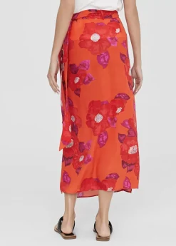 Falda estampada tipo pareo