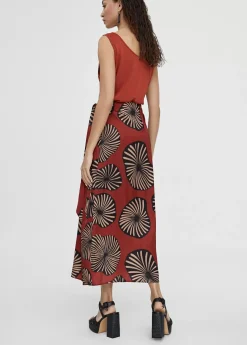 Falda estampada tipo pareo