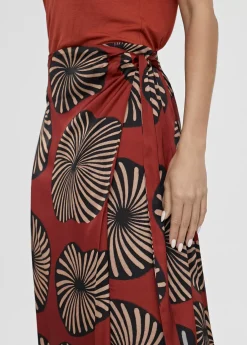 Falda estampada tipo pareo