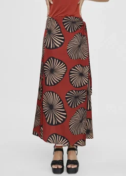 Falda estampada tipo pareo