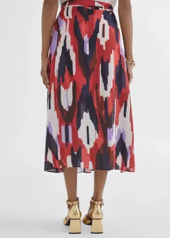 Falda fluída estampada