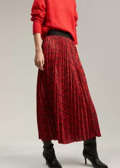 Falda plisada monograma