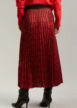 Falda plisada monograma