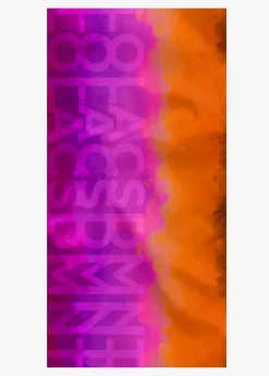 Fular fucsia y naranja