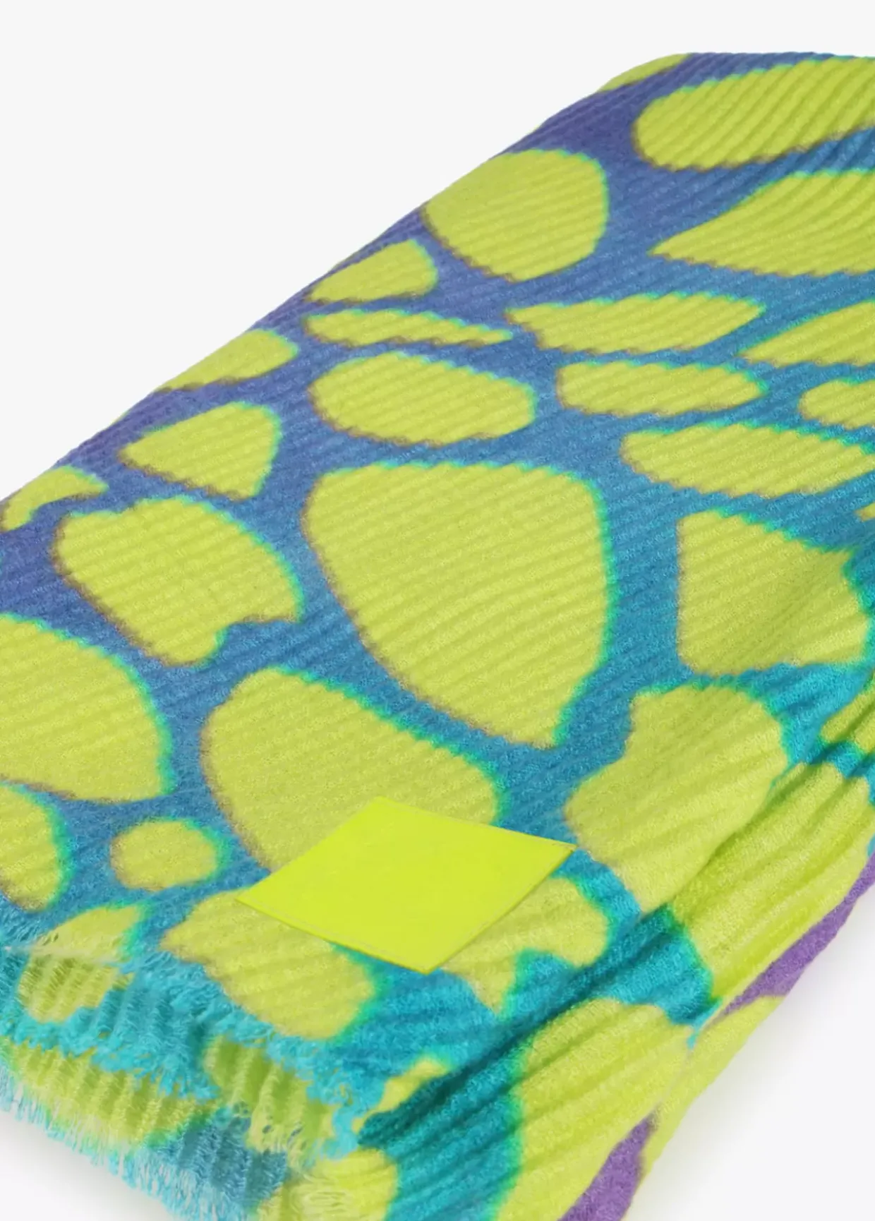 Fular plisado animal print