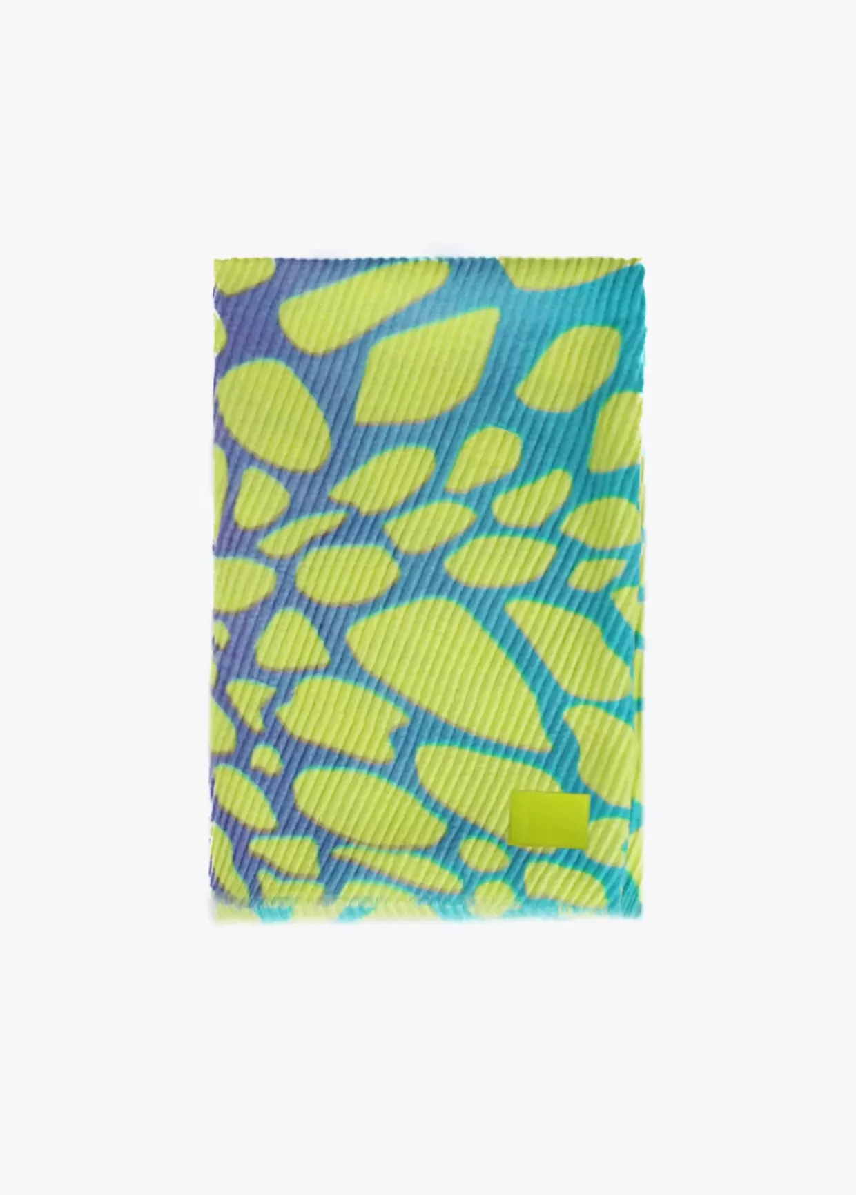 Fular plisado animal print
