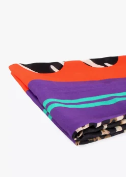 Fulard leopardo y letras zebra