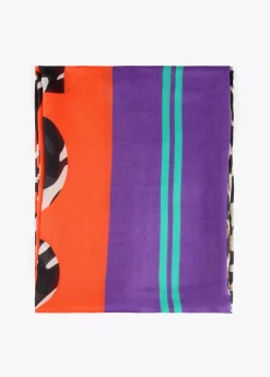 Fulard leopardo y letras zebra