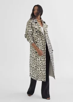 Gabardina efecto serpiente