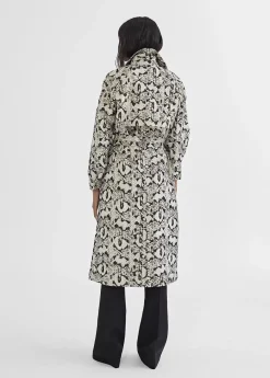 Gabardina efecto serpiente