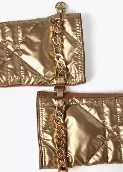 Guantes acolchados con cadena