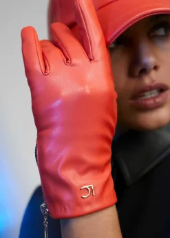 Guantes efecto piel naranja