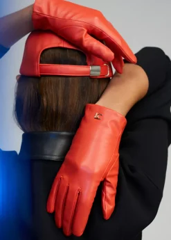 Guantes efecto piel naranja