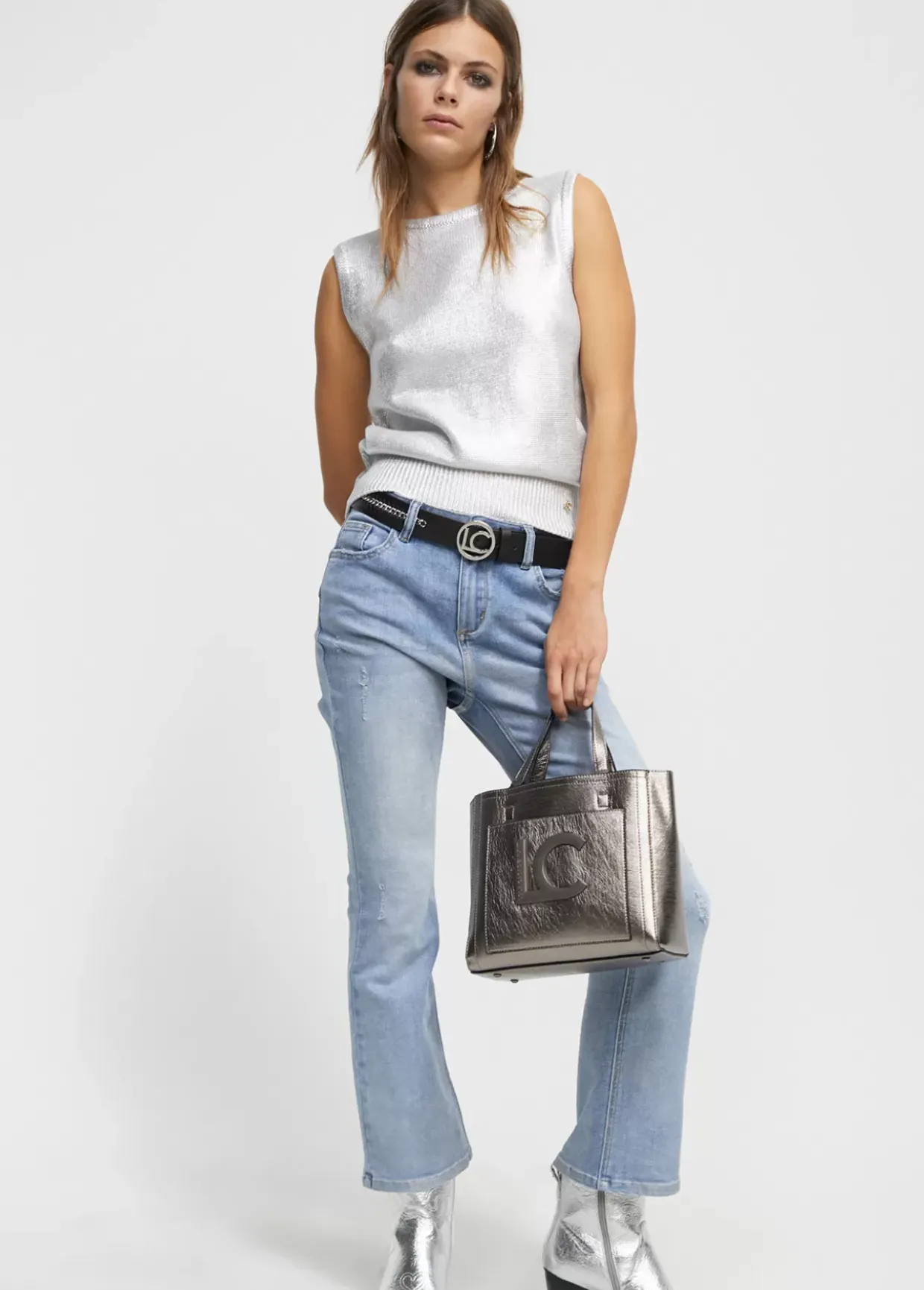 Jeans efecto tornasolado