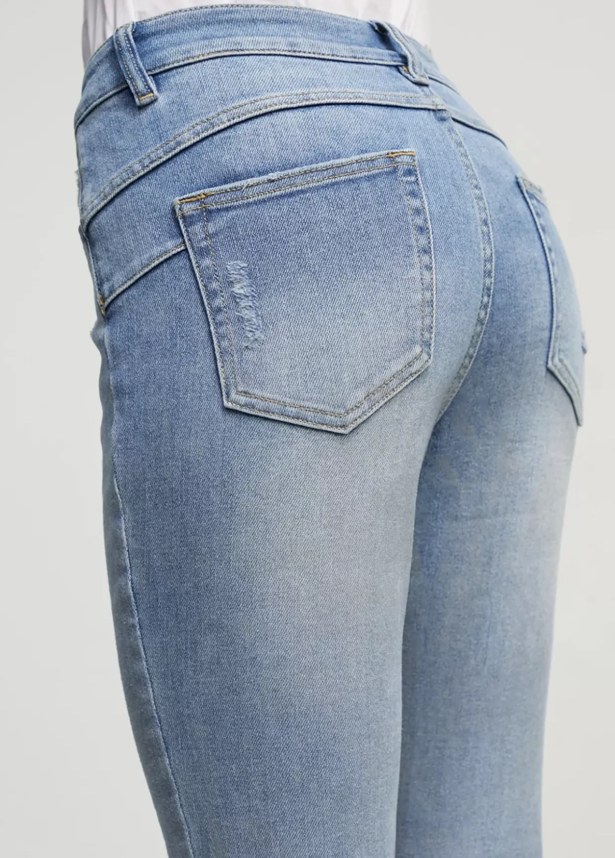 Jeans efecto tornasolado