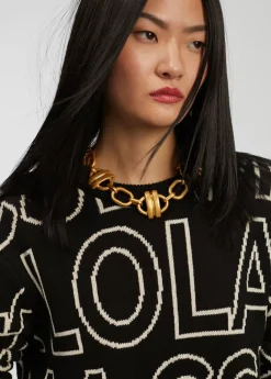 Jersey de punto letras