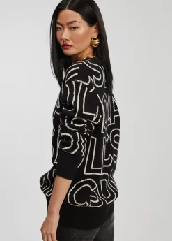 Jersey de punto letras