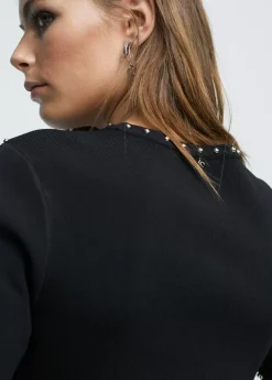 Jersey de punto tachas