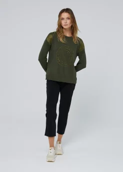 Jersey punto logo strass