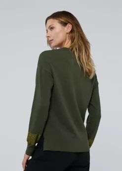 Jersey punto logo strass