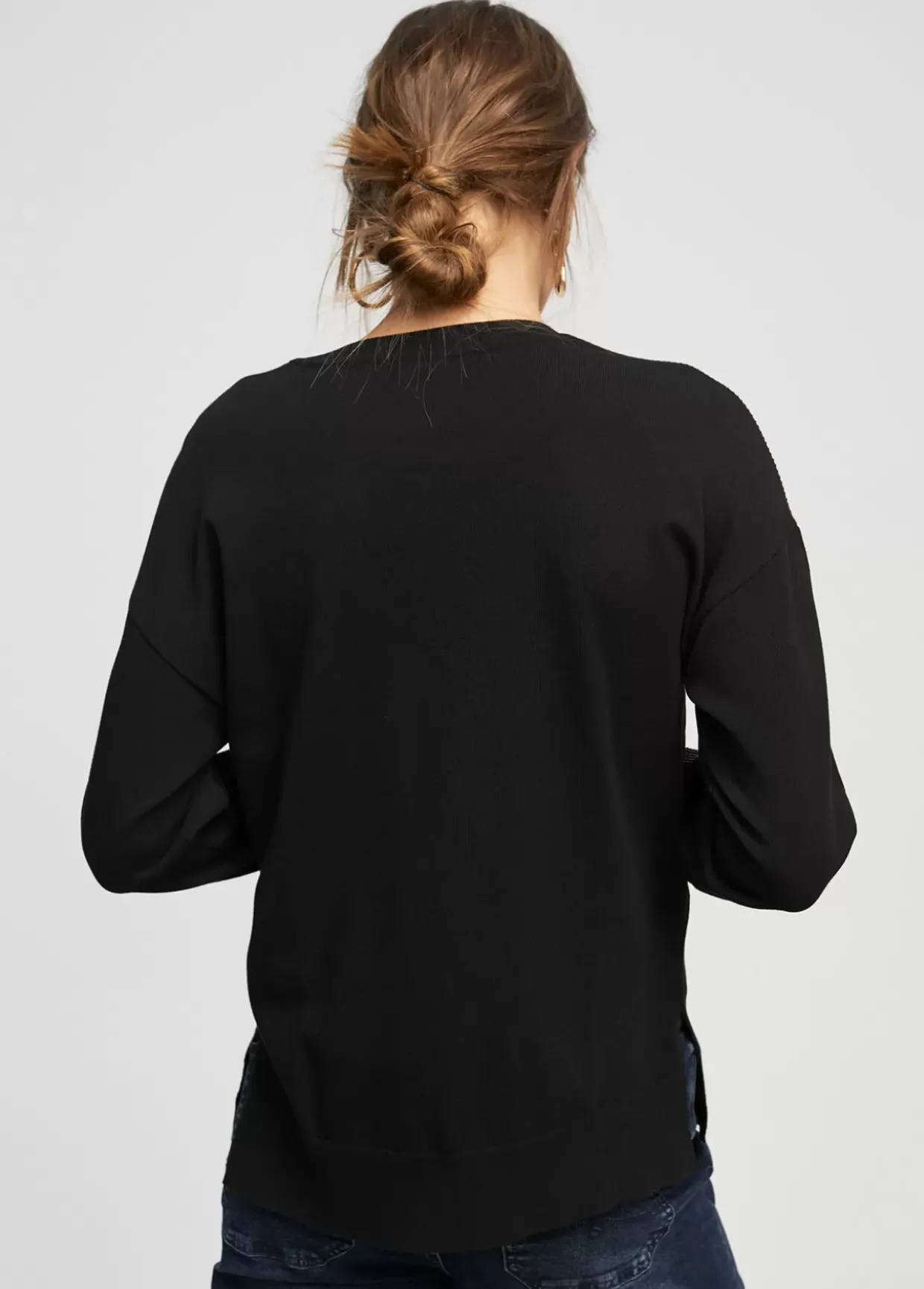 Jersey punto logo strass