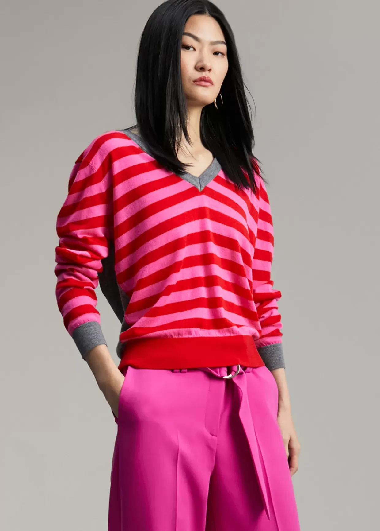 Jersey rayas bicolor