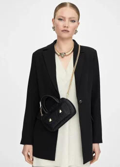 Mini bandolera con logo grabado