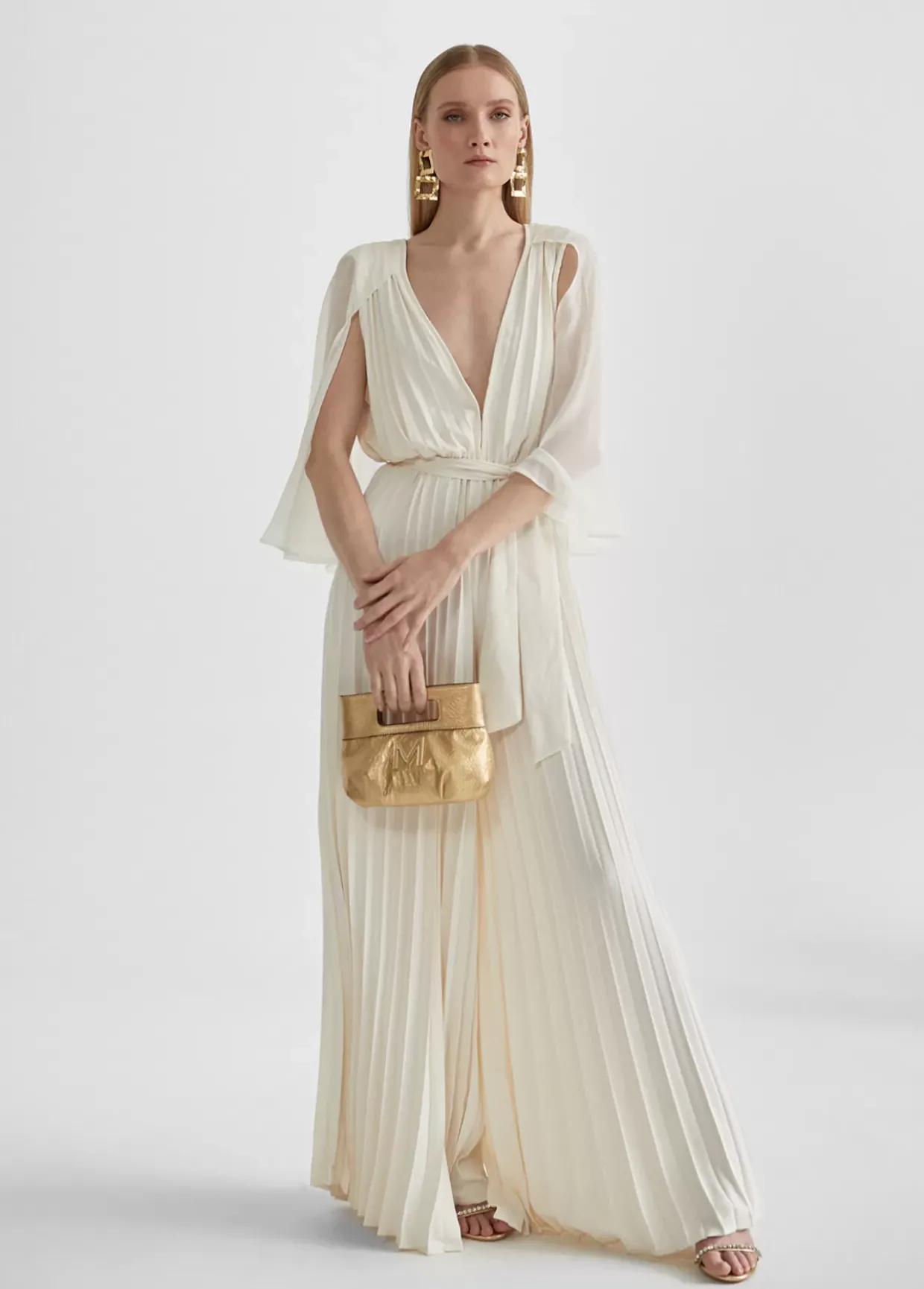 Mono plisado mangas capa