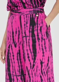 Pantalón ancho bicolor