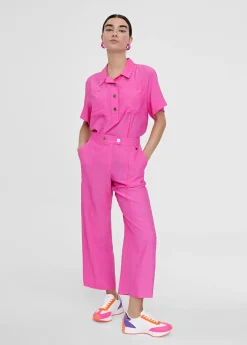 Pantalón cropped monocolor