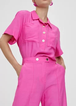 Pantalón cropped monocolor