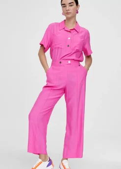 Pantalón cropped monocolor