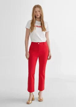 Pantalón de punto campana