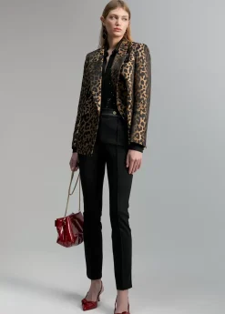 Pantalón detalles efecto piel