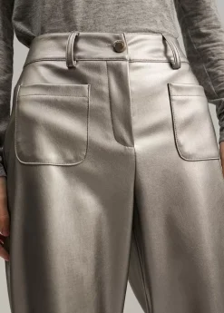 Pantalón efecto piel