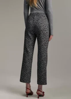 Pantalón jacquard animal print