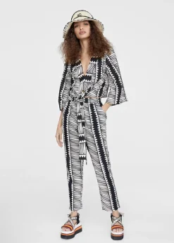 Pantalón jogging bicolor