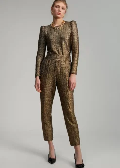 Pantalón jogging dorado