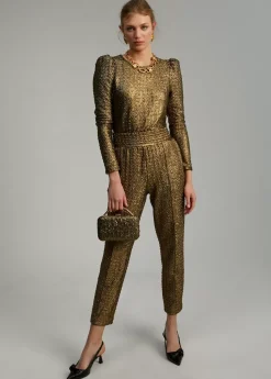 Pantalón jogging dorado