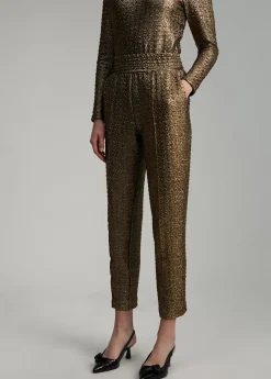 Pantalón jogging dorado