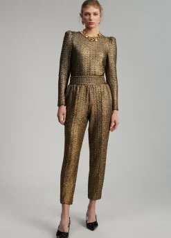 Pantalón jogging dorado