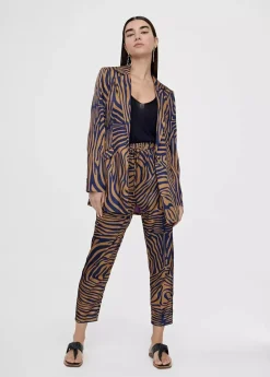 Pantalón jogging estampado cebra