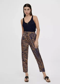 Pantalón jogging estampado cebra