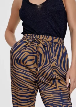 Pantalón jogging estampado cebra